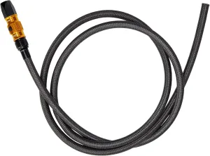 Lezyne Abs Braided Bicycle Pump Replacement Hose, Gold/Hi Gloss