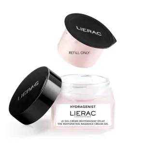 Lierac Hydragenist Rehydrating Radiance Cream-Gel Refill - Natural Hyaluronic Acid & Rehydrating Ferment, Vegan Face Moisturizer for Women, Recomended from Normal to Sensitive Skin, 50ml