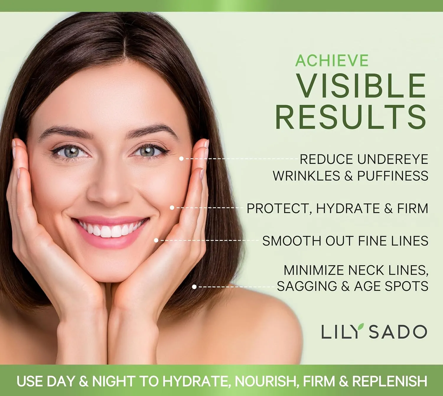 LILY SADO TEA C™ Green Tea & Vitamin C Moisturizer - Antioxidant, Anti-Aging Anti-Wrinkle Daily Moisturizing Lotion - Hydrates, Softens, Firms & Tones for Luscious, Radiant Skin. For Women & Men