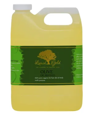 Liquid Gold Inc 32 Fl.oz Premium Olive Oil Refined Pure & Organic Skin Hair Nails Health