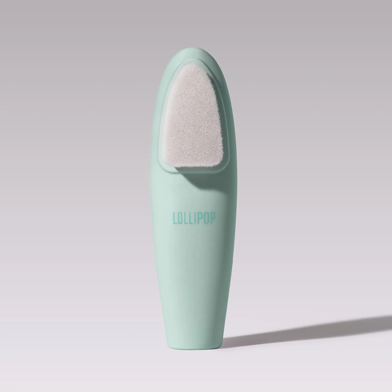 LOLLIPOP Handle Dual-Sided Silicone Face Scrubber, Face Exfoliator, Synthetic Face Brush Cleanser, Facial Cleansing Brush for Massage - Minty