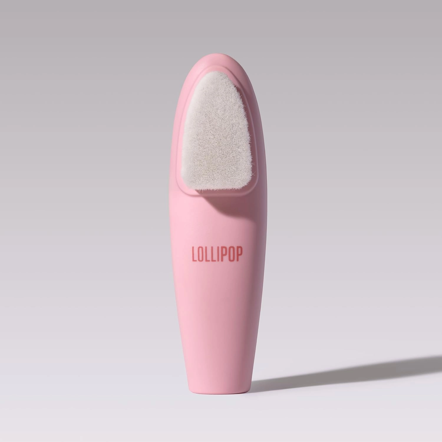 LOLLIPOP Handle Dual-Sided Silicone Face Scrubber, Face Exfoliator, Synthetic Face Brush Cleanser, Facial Cleansing Brush for Massage - Bubblegum