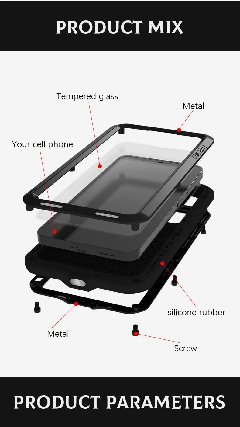 LOVE MEI for Samsung Galaxy S25 /S25 Plus Case, Outdoor Heavy Duty Rugged Full Body Protection Case Military Bumper Aluminum Metal Shockproof Cover with Tempered Glass for Galaxy S25 Plus (Yellow)