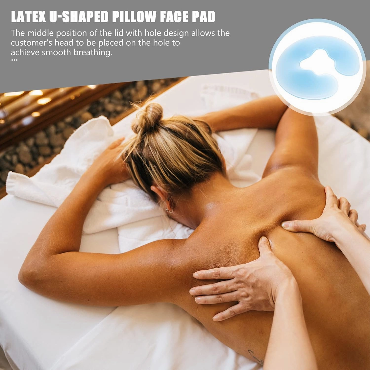 Lurrose Beauty Salon Pillow Face Pillow Face Down Pillow Cushion Face Down Spa Pillow Face Down Silicone Pillow Face Down Salon Pillow