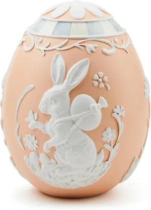 MACKENZIE-CHILDS Cameo Egg, Spring and Easter Rabbit Decor, Small