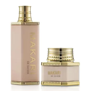 MAKARI Classic Day Radiance Face Cream & Premium  Body Brightening Beauty Milk Bundle | Anti-Aging Treatment for Dark Marks, Scars, Discoloration, and Hyperpigmentation | Radiant Skin for Face & Body