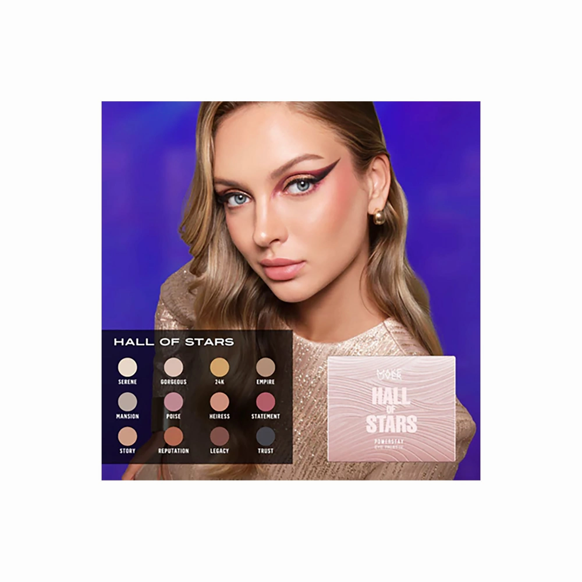 Make Over Powerstay Eye Palette Hall Of Stars 12 x 1.5 g