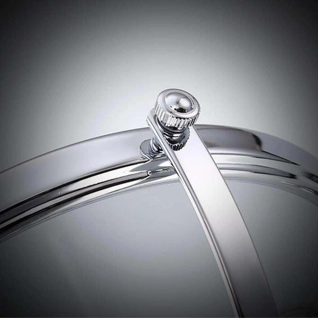 Makeup Mirror 3 Times Magnification Bathroom Mirror Wall-Mounted Folding Beauty Mirror Double-Sided Telescopic