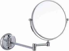 Makeup Mirror 3 Times Magnification Bathroom Mirror Wall-Mounted Folding Beauty Mirror Double-Sided Telescopic