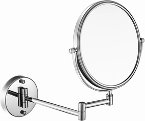 Makeup Mirror Wall Mounted Magnification, Portable Cosmetic Mirror, Detachable Adjustable 360 Degree Rotation, for Tweezing, Grooming Brows, Eye Makeup