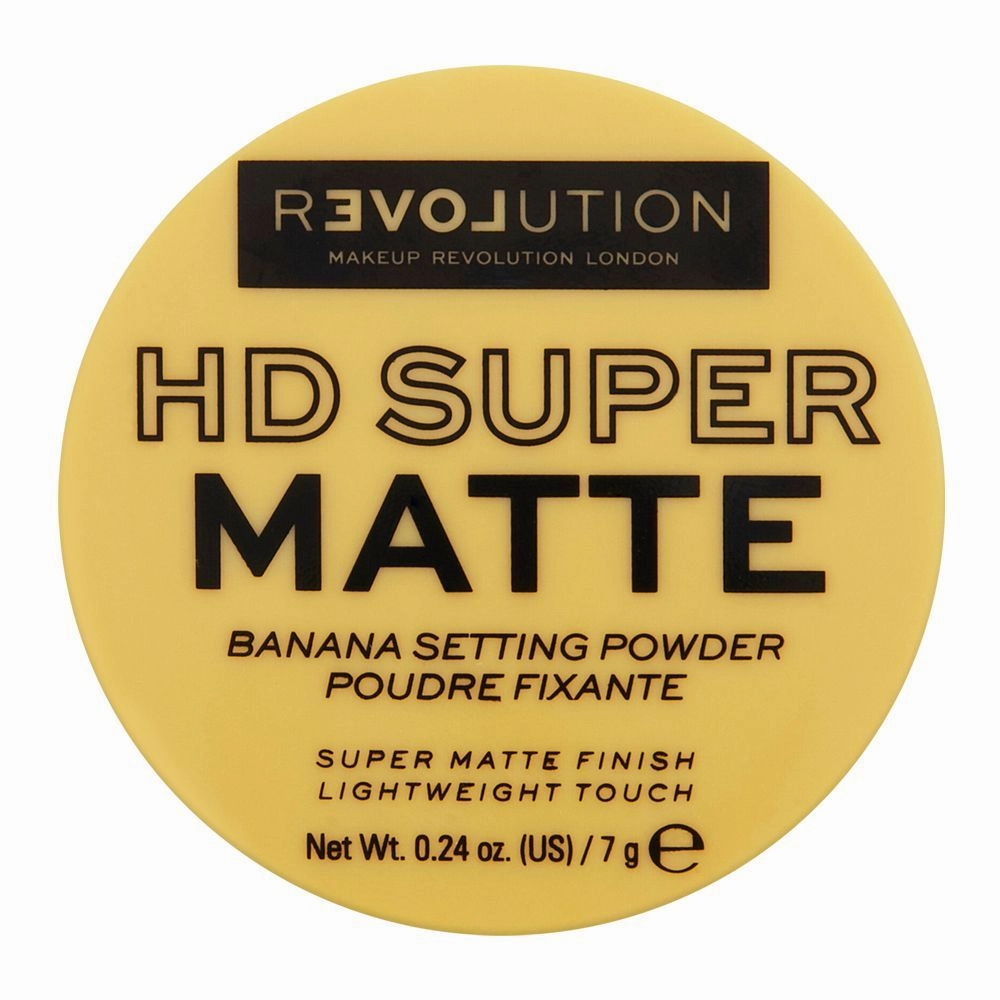 Makeup Revolution HD Super Matte Banana Setting Powder, 7g