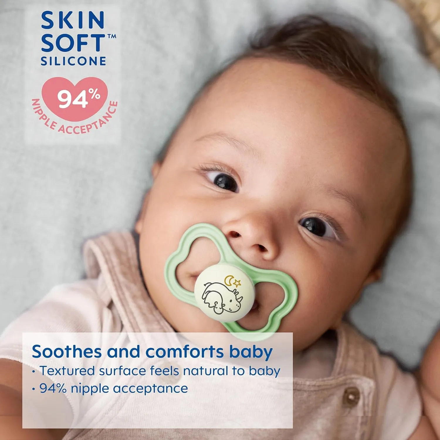 MAM Air Matte Pacifiers, for Sensitive Skin, 6  Months, Best Pacifier for Breastfed Babies, Girl Pacifiers, 6-16, 4 Count