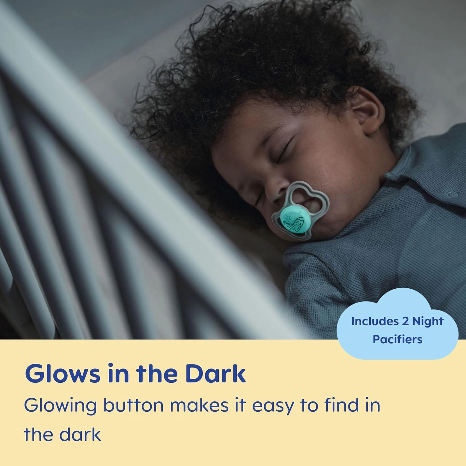 MAM Air Day & Night Baby Pacifier, for Sensitive Skin, Glows in The Dark, 16  Months, Girl, 4 Count