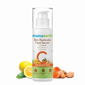 Mamaearth Vitamin C Face Serum | with Turmeric for Radiant Skin | Radiance Serum to Reduce Fine Lines & Wrinkles | No Paraben & Silicone | 1.01 Fl Oz / 30ml