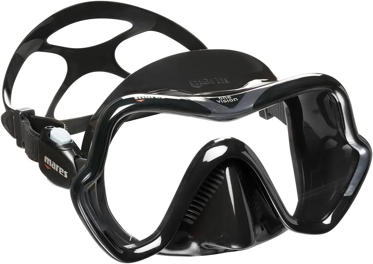Mares Unisex Adult One Vision Panoramic View Single-Lens Scuba Diving Mask