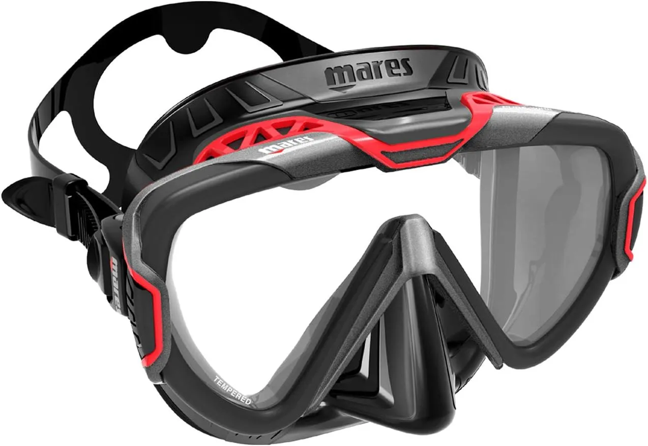 MARES Unisex Adults Pure Wire Soft Silicone Scuba Diving Mask with Wide Field of View | Snorkeling, Water Sports, Underwater