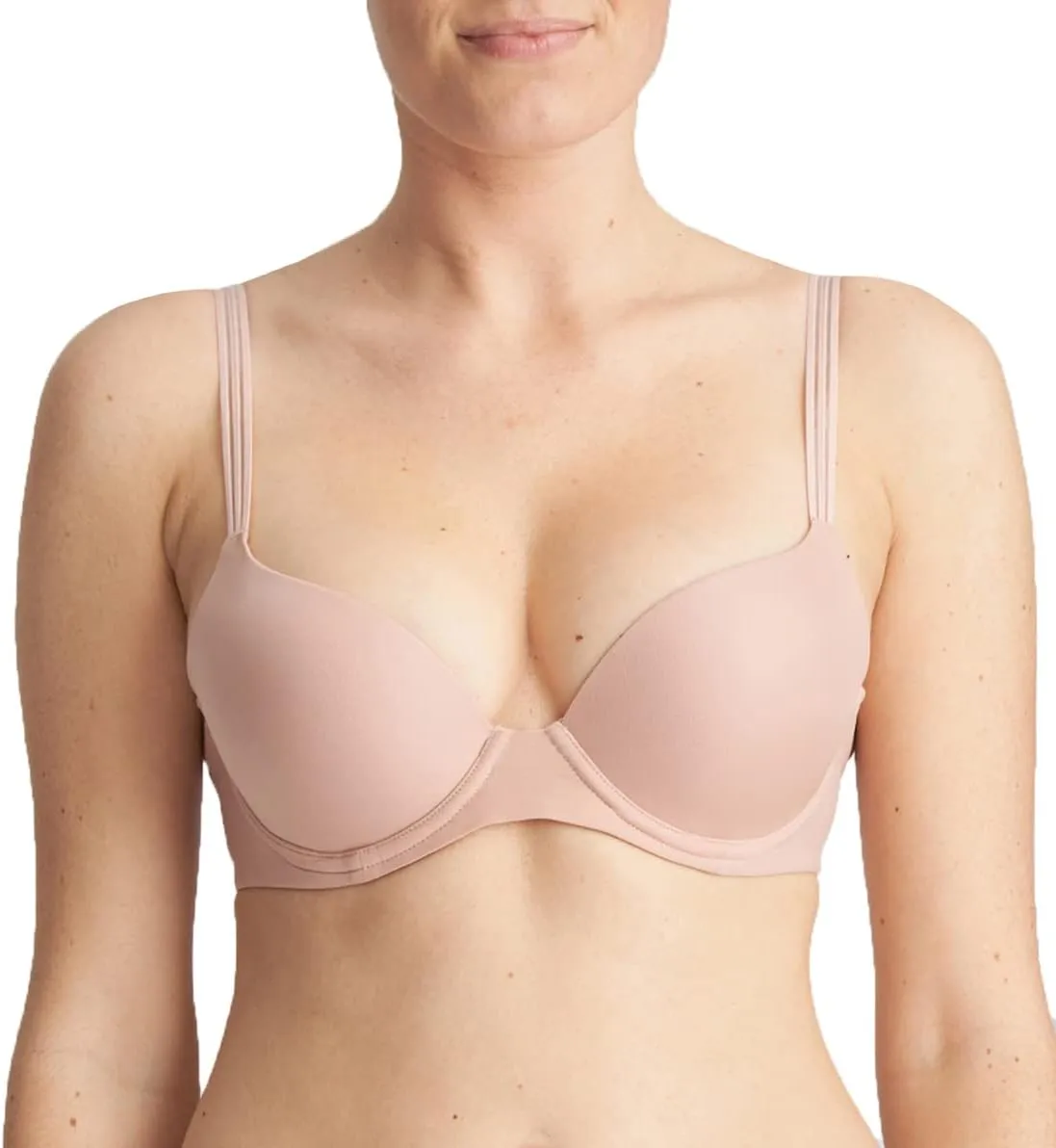 Marie Jo Louie 0122097-PWD Women's Powder Rose Wired Push Up Bra 32C