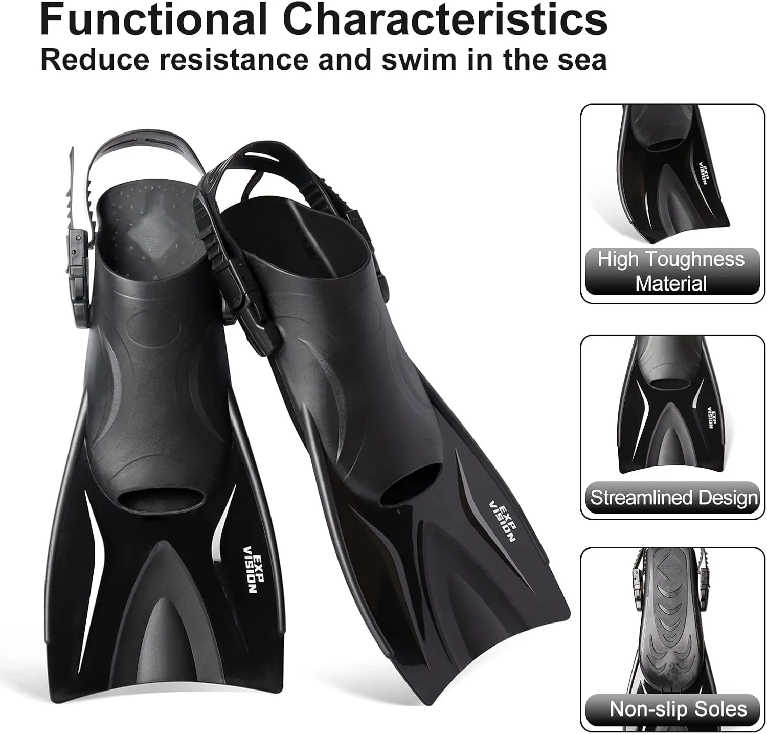 Mask Fin Snorkel Set, Adults Snorkeling Gear Panoramic Diving Mask and Dry Top Snorkel and Dive Flippers Kit with Travel Bag for Swimming Training, Snorkeling