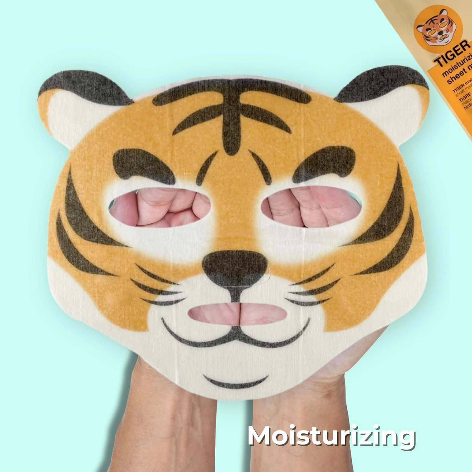 masque BAR Pretty Animalz Facial Sheet Mask (6 Pack),Korean Beauty Skin Care Treatment, Heals Blemishes, Anti-Inflammatory, Soothes, Hydrates,Spa Fun Face Mask Sheets Animal Characters (Tiger 6 Pack)
