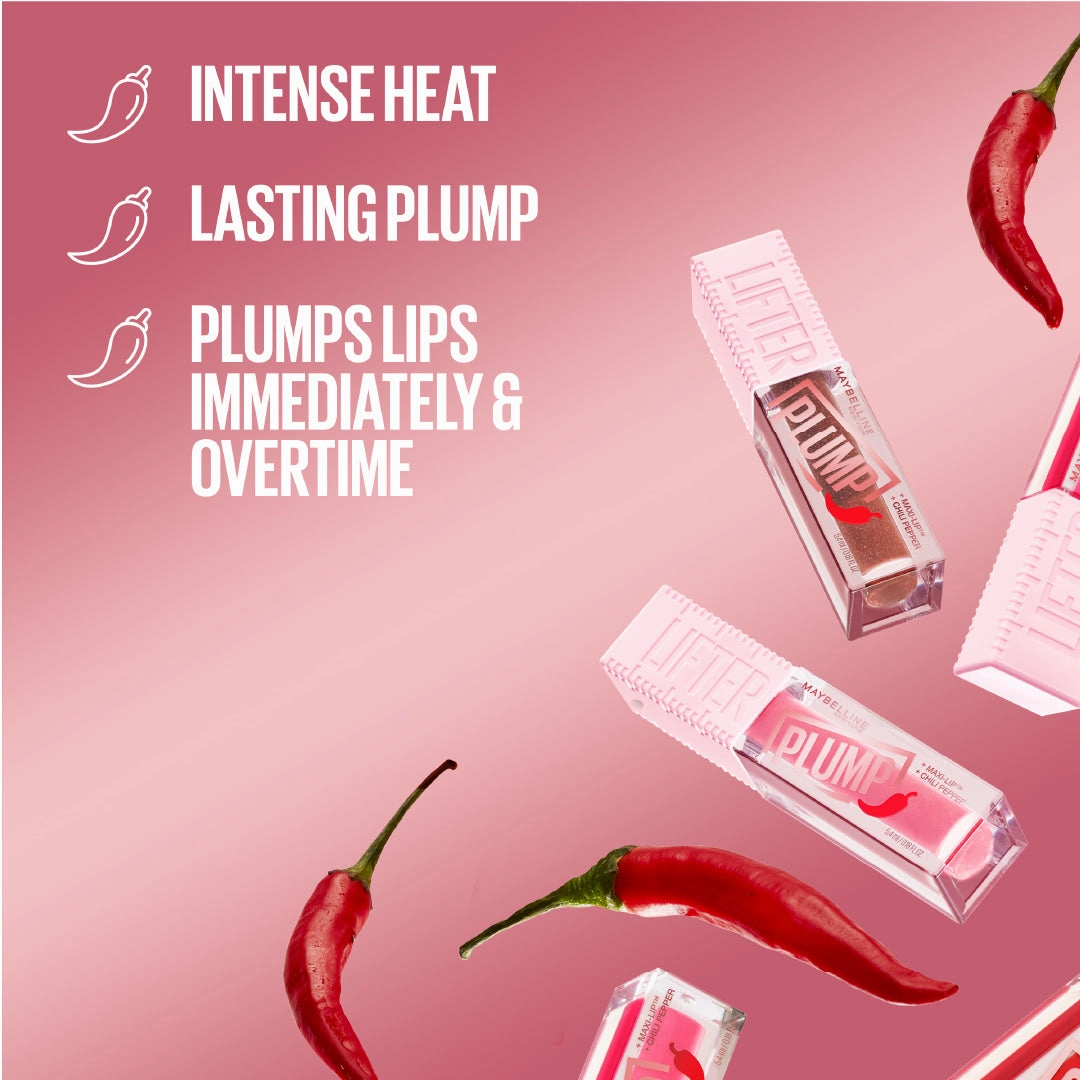 Maybelline New York Lifter Plum Lip Plumping Gloss With Chili Pepper And 5% Maxi-Lip