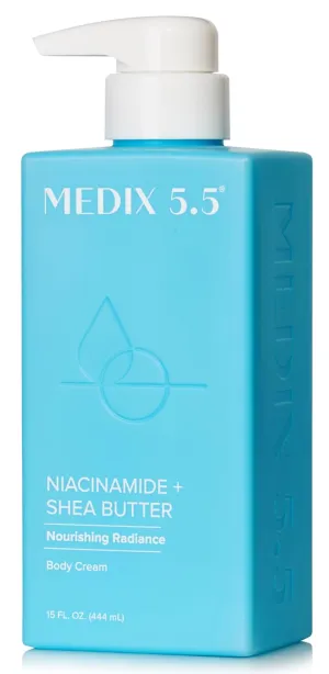 MEDIX Fragrance Free Niacinamide Face Moisturizer   Shea Butter Cream For Face & Body Lotion | Anti Aging Skin Care Firming Cream For Wrinkles, Dark Spots, Large Pores, 15 Fl Oz