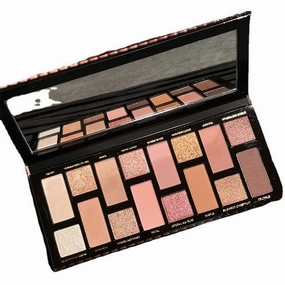 MEIBAOGE 16-Color Eyeshadow Palette – Matte & Shimmer Earth Tones