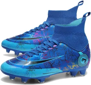 Men's Women's Soccer Cleats Turf Football Shoes High Top Boots Indoor Outdoor Comfortable Running Sneakers