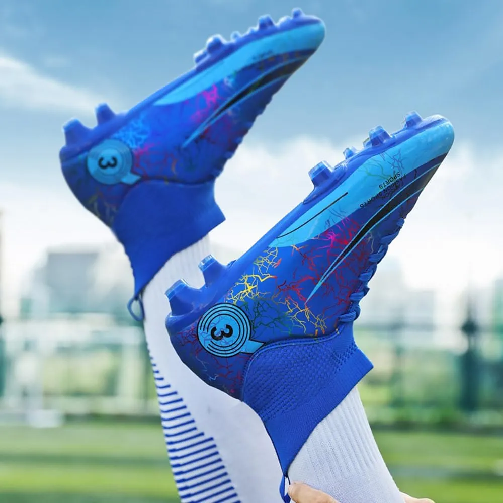 Men's Women's Soccer Cleats Turf Football Shoes High Top Boots Indoor Outdoor Comfortable Running Sneakers