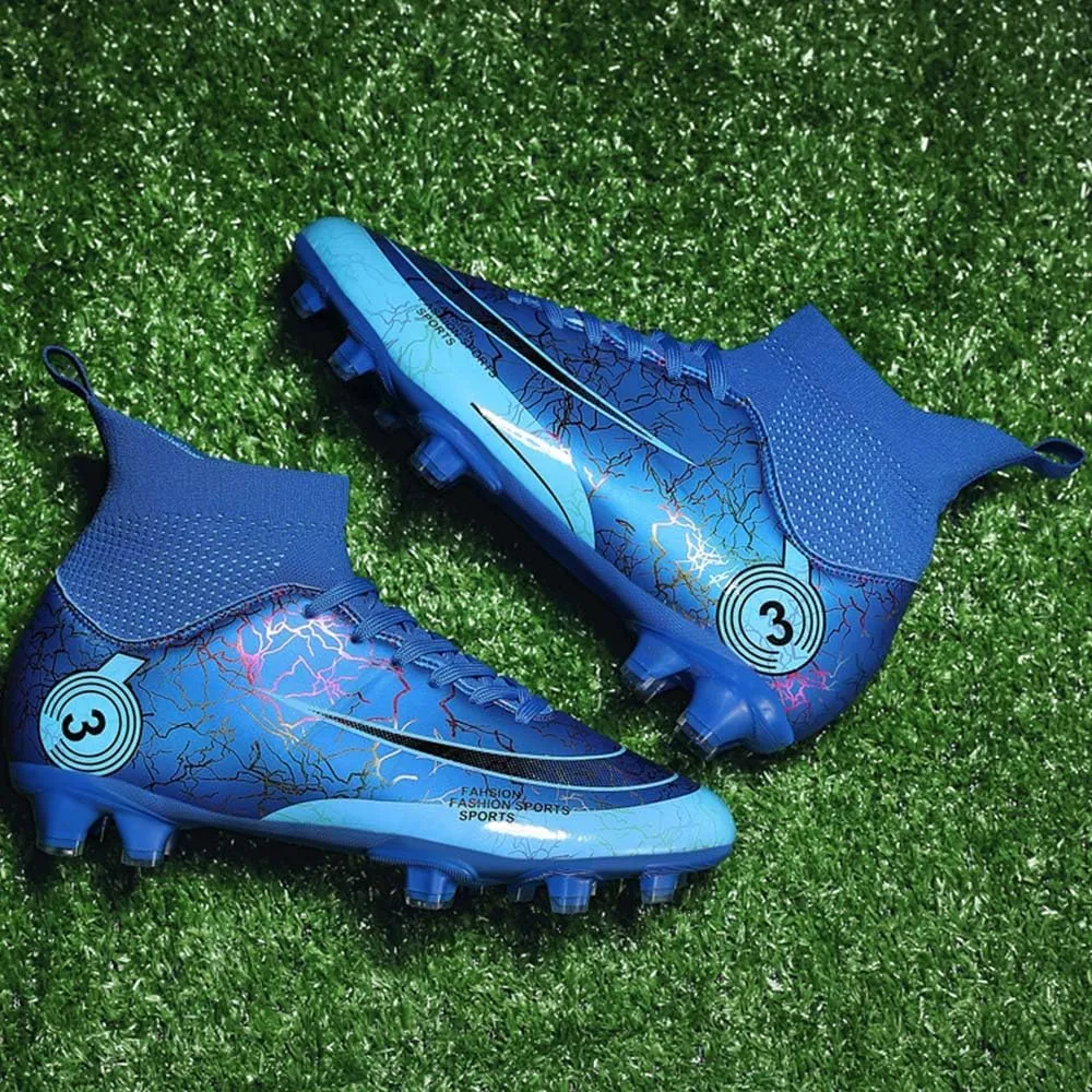 Men's Women's Soccer Cleats Turf Football Shoes High Top Boots Indoor Outdoor Comfortable Running Sneakers
