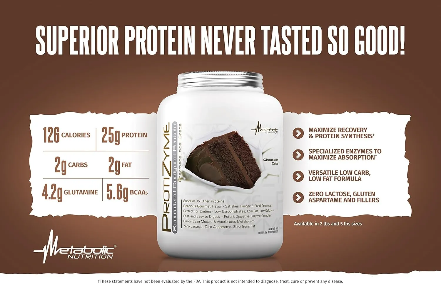 Metabolic Nutrition, Protizyme, 100% Whey Protein Powder, High Protein, Low Carb, Low Fat Whey Protein, Digestive Enzymes, 24 Essential Vitamins and Minerals, Butter Pecan Cookie, 2 Pound (26 ser)