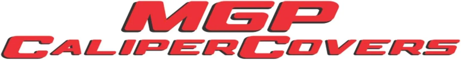 MGP Brake Caliper Covers for Jeep Grand Cherokee 2011-21, WK 2022 (Requires 17"  Wheels) Red Powder-Coated Finish, Engraved Silver Jeep/Grill Logo, Front and Rear Caliper Covers (Set of 4)