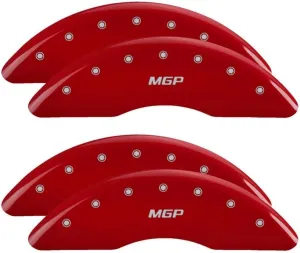 MGP Caliper Covers MGP Calipers 51011SMGPRD MGP, Red/Silver