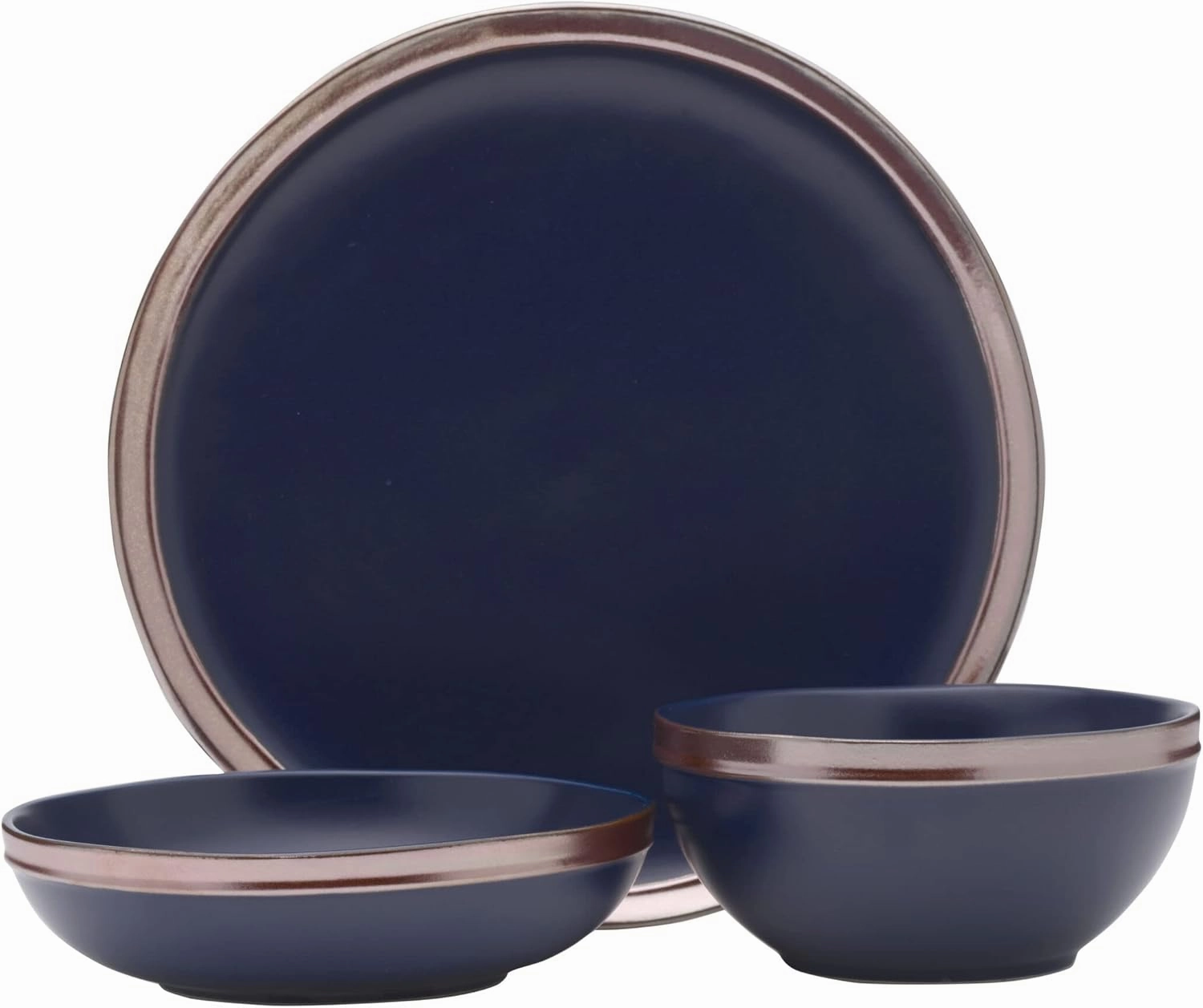 Mikasa Miller 12 Piece Dinnerware Set, Service for 4, Blue