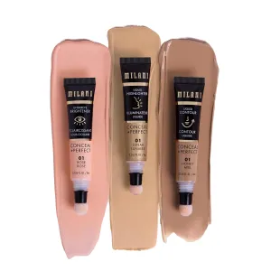 Milani Conceal   Perfect Facelift Collection Kit 1: Honey Contour, Lunar Highlighter, Rose Undereye Brightener