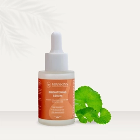 Miniskinn Korean Brightening Face Serum 30ml - Dark spot removal Vitamin C Serum with Niacinamide, Hyaluronic Acid & Alpha Arbutin, Best for Women & Glowing Skin
