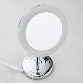 Mirrors Cosmetic Vanity Desktop Makeup 8 Inch 3 Times Magnification Dressing Tabletop (Color : Silver， Size : 8 inches 3X)