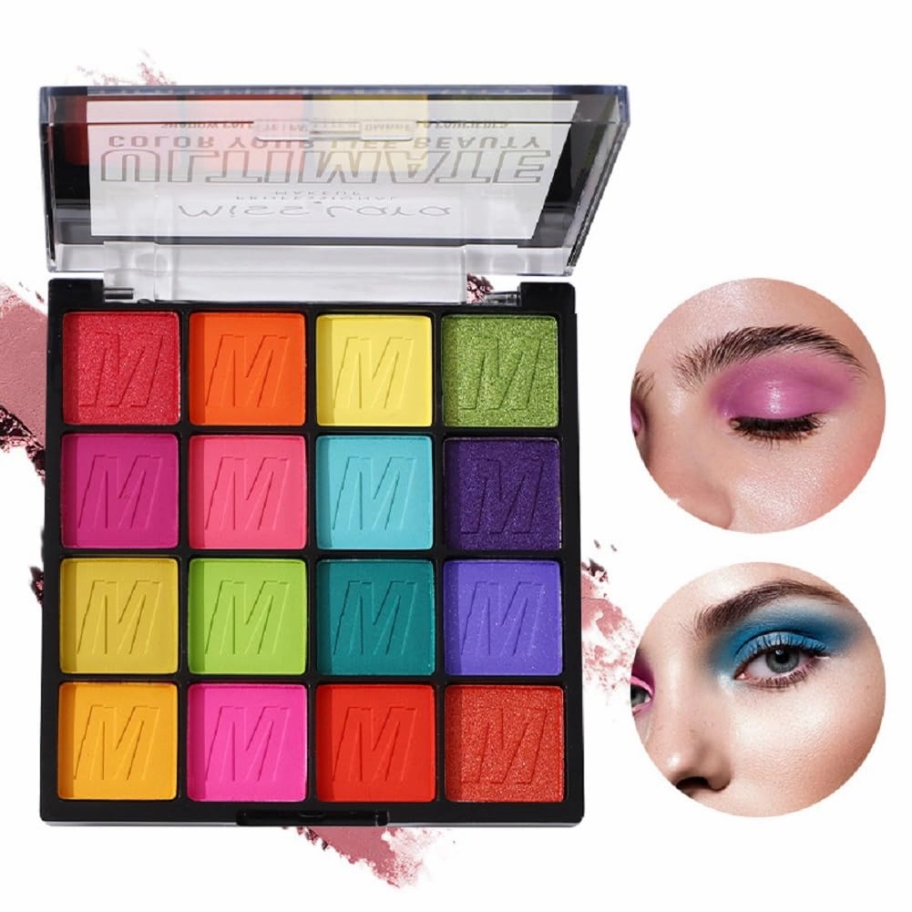 MissLara 16 Color Matte Fine Flash Waterproof Eye Shadow Palette (03)