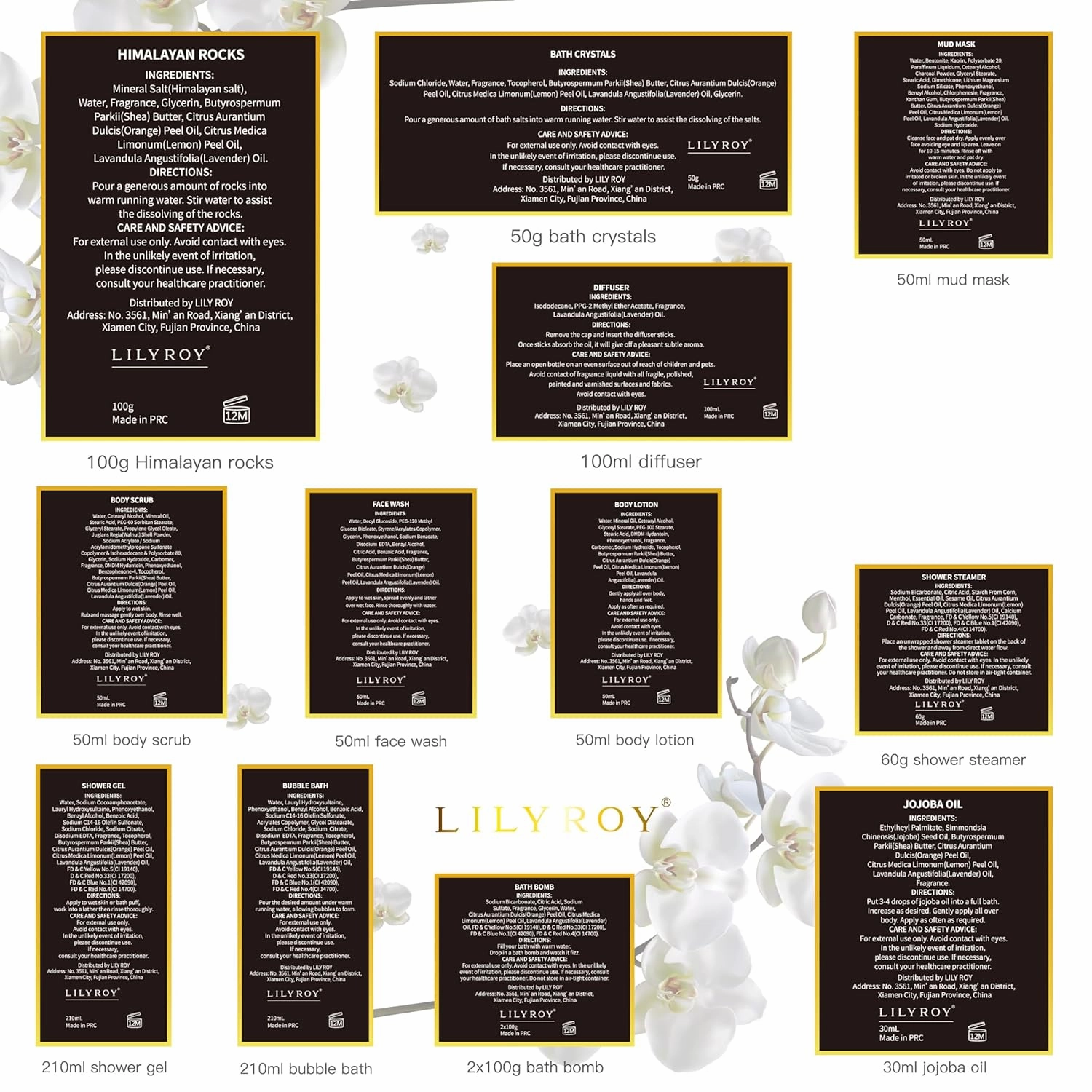 Mothers Day Gifts for Mom - Luxury 18-Piece Gold Leather Spa Gift Set, Premium Bath Collection with Bath Bomb | Father's Day Christmas Birthday Gifts, All Occasion Ultimate Holiday Gift for Her & Him
