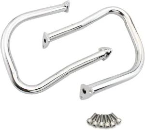 Motorcycle Crash Bars Engine Guards for Indian Chief Vintage Chieftain 2014-2021 Roadmaster 2015-2021 Rear Highway Bars Saddlebag Accessories (Silver)