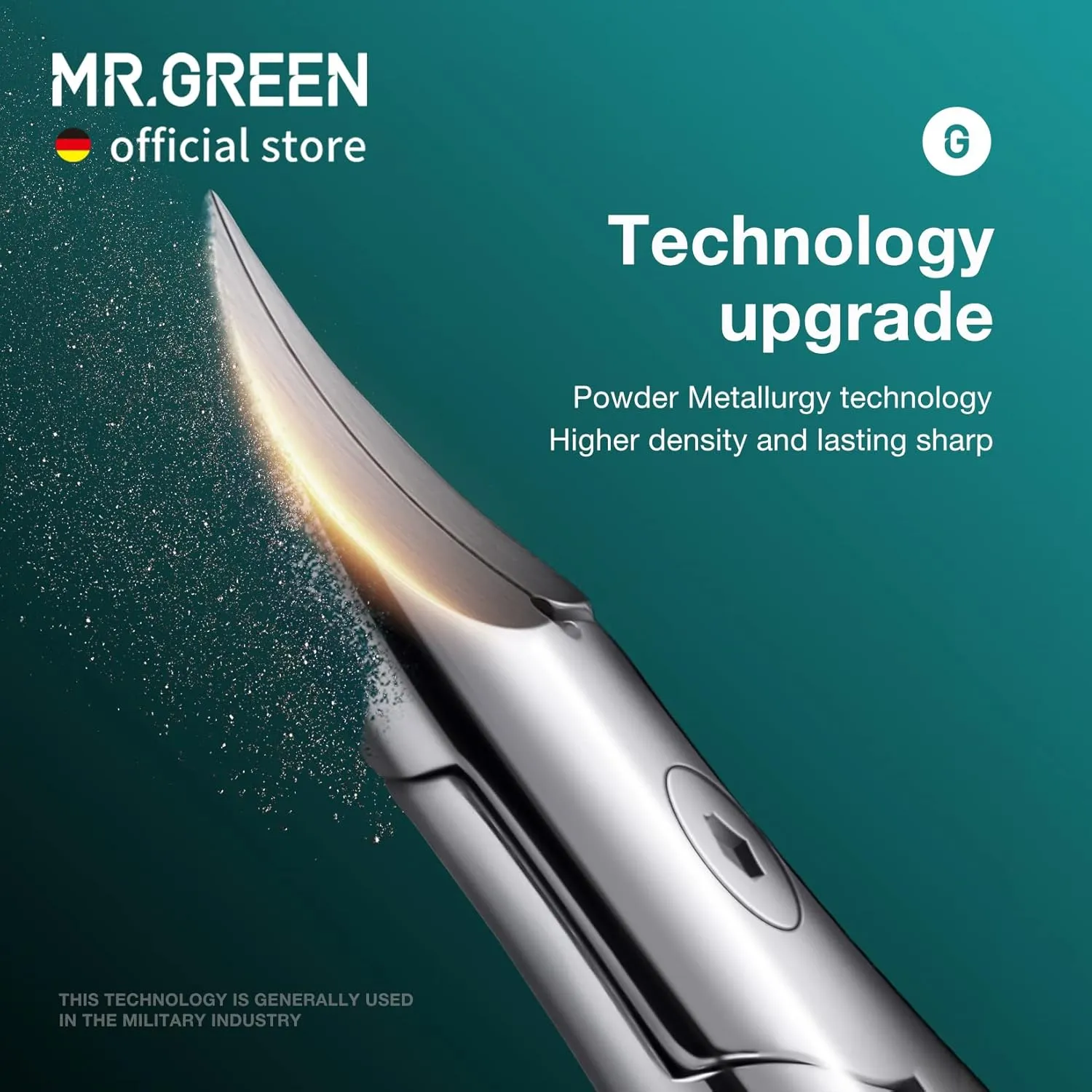 MR.GREEN Toenail Clippers Stainless Steel Ingrown Nail Cutter Thick and Hard Nails Pedicure Manicure Tools (Green Nail Remover)
