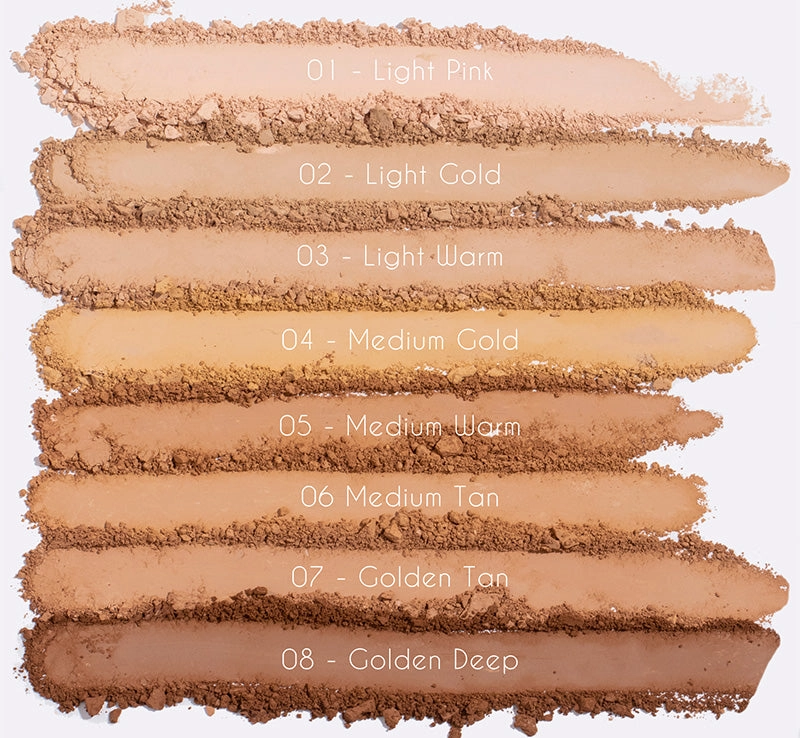 MRS GLAM GLORIOUS SKIN POWDER FOUNDATION - 01 LIGHT PINK