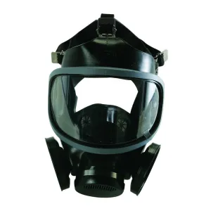 MSA 480267 Ultra-Twin Full Facepiece Silicone Reusable Respirator, Large, Black/Grey
