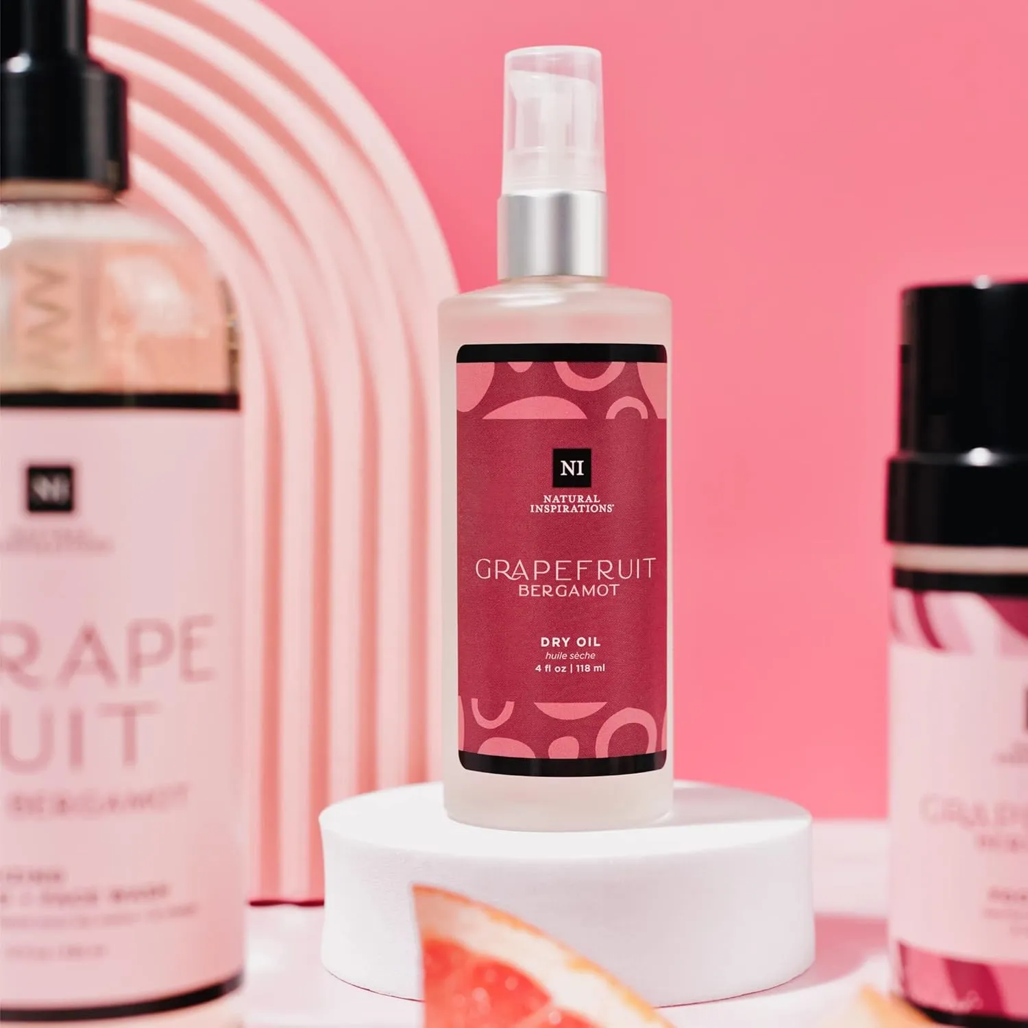 Natural Inspirations Grapefruit Bergamot Body & Face Dry Oil 4oz