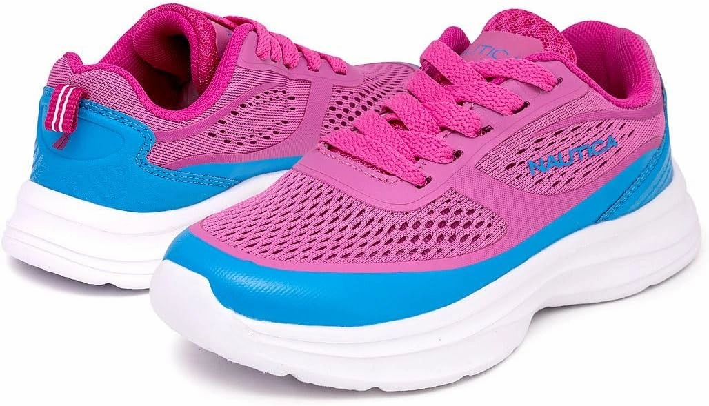 Nautica Kids Sneakers for Boys & Girls - Max Cushion Fashion Running & Walking Shoes Lace-Up/Bungee (Toddler/Little Kid/Big Kid)