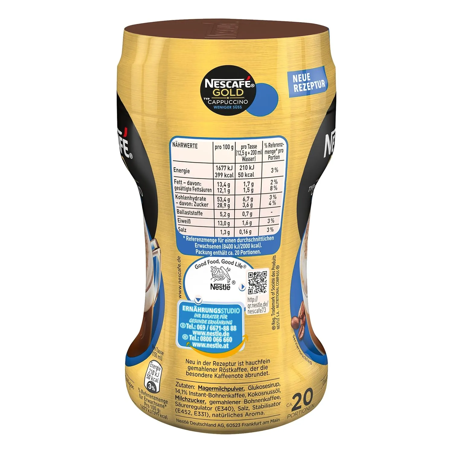 Nescafé Cappuccino less sweet 250 g
