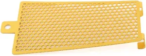 Newsmarts Motorcycle Oil Cooler Radiator Grille Colling Guard Protective Cover for Harley for Softail Fat Bob Heritage Classic Low Rider Sport Glide for Street bob Breakout,Gold