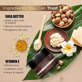 Non-Sticky Daily Moisturizing Cream for Dry Skin | Moisturizes & Hydrates with Shea Butter, Vitamin E & Coco Butter | Face Moisturizer For Men - 50gm