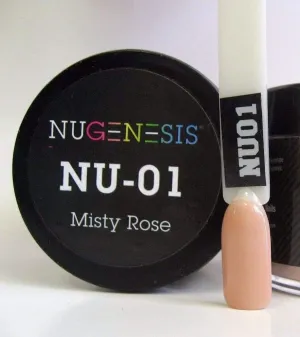 NuGenesis Nail Dipping Powder Color 1.5oz/43g - (NU01 Misty Rose)