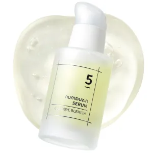 numbuzin No.5 Serum | Goodbye Blemish Serum | for Acne Scars with Vitamin C, Niacinamide, Antioxidant | Lightweight Gel, Korean Skincare for Face | 1.69 fl. oz.