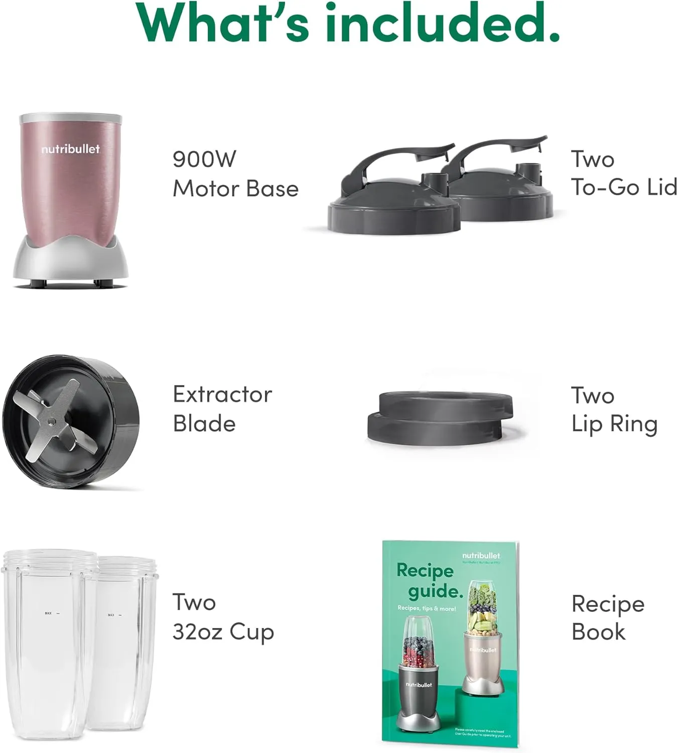 NutriBullet NB9-1301RG Pro 13 Pcs Rose Gold, 900W